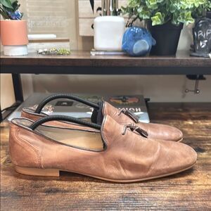 ASOS Brown Leather Tassel loafers size 11